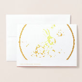 Chinees konijnenjaar groet in de Chinese RFGC Folie Kaarten (Met envelop)