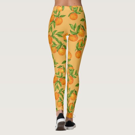 Chinees Koreaans Japans geïnspireerd, waterverf ac Leggings (Achterkant)