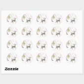 Chinees kuifje Stickers wandelen Labels (Vel)