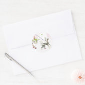 Chinees kuifje Stickers wandelen Labels (Envelop)