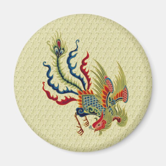 Chinees kunststofrooster magneet (Voorkant)