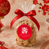 Chinees label voor verjaardag met lange levensduur