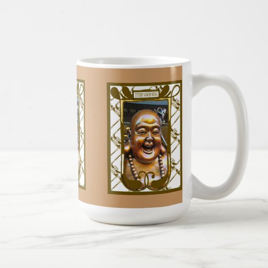 Chinees lachend Boeddha Koffiemok (Rechts)