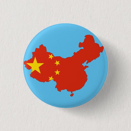 Chinees land ronde button 3,2 cm (Voorkant)