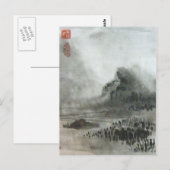 Chinees landschap in de Misty Mountain Briefkaart (Voorkant / Achterkant)