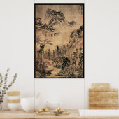 Chinees landschap (IX) Poster (Keuken)