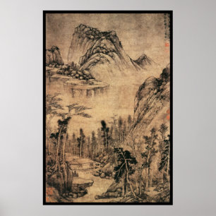 Chinees landschap (IX) Poster