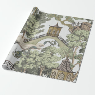 Chinees landschap naadloos. Chinoi Cadeaupapier