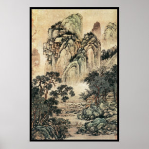 Chinees landschap (VI) Poster