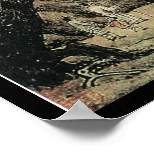 Chinees landschap (VIII) Poster (Hoek)