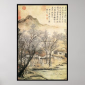 Chinees landschap (VIII) Poster (Voorkant)