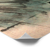 Chinees landschapsschilderij.Chinees,schilderij,ja Poster (Hoek)