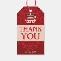 Chinees "Langlevendig" 100e Birthday Gift Label