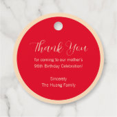 Chinees "langlevendig" Birthday Label (ongeacht de (Achterkant)