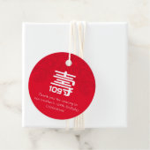 Chinees "Langlevendig" Birthday Label (voor 100 en (In situ)