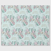 Chinees lantaarn- en lintthema cadeaupapier (Vlak)