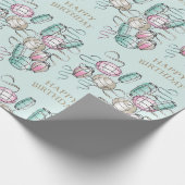 Chinees lantaarn- en lintthema cadeaupapier (Hoek)