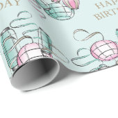 Chinees lantaarn- en lintthema cadeaupapier (Rol Hoek)