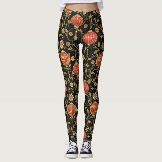 Chinees Lantaarn Festival (2) Leggings (Voorkant)
