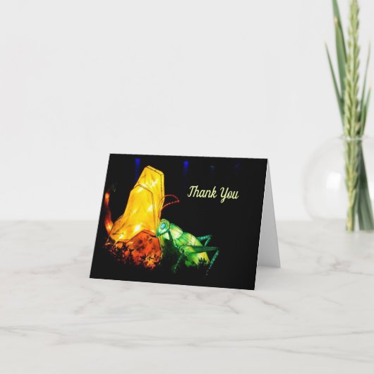 Chinees Lantaarnfestival Caterstyle Notecard Bedankkaart (Voorkant)