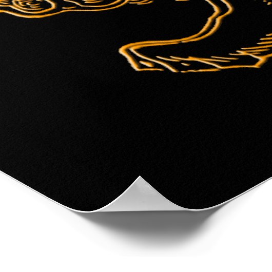 Chinees leeuwsjiitisch poster (Hoek)