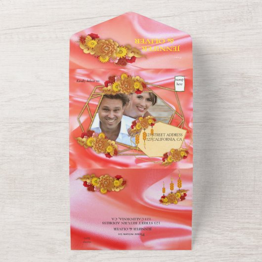 Chinees lentefestival all in one uitnodiging (Buitenkant)