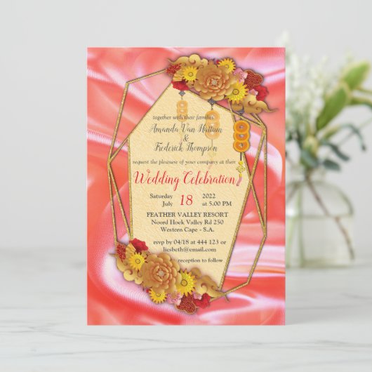 Chinees lentefestival kaart (Staand voorkant)