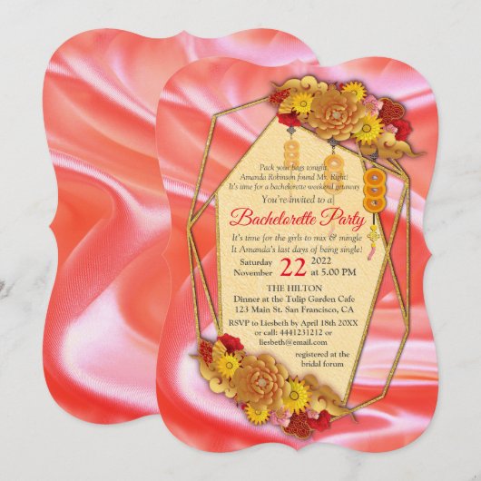 Chinees lentefestival kaart (Voorkant / Achterkant)