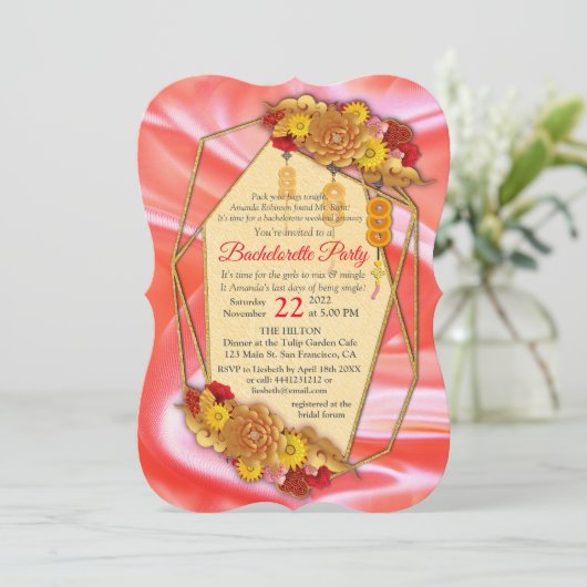 Chinees lentefestival kaart (Staand voorkant)