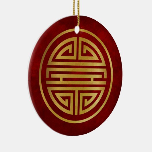 Chinees levensymbool keramisch ornament (Rechts)