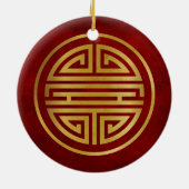 Chinees levensymbool keramisch ornament (Achterkant)