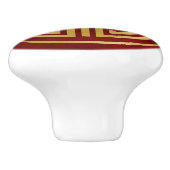 Chinees levensymbool keramische knop (Zijkant)