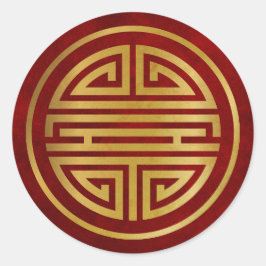 Chinees levensymbool ronde sticker