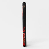 Chinees liefdessymbool op rode fractaal Case-Mate iPhone case (Achterkant/links)