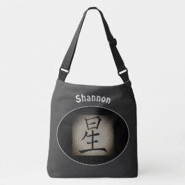 Chinees LIVE Aziatisch symbool Gepersonaliseerd Crossbody Tas