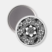 Chinees Lotus-ontwerp Magneet (Voorkant / Achterkant)