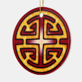 Chinees Lu-symbool Keramisch Ornament (Links)