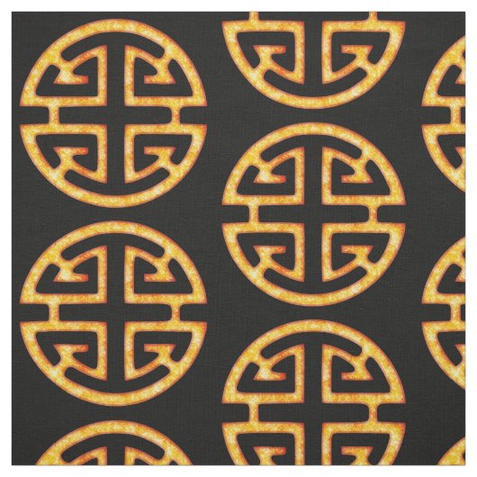 Chinees Lu-symbool Stof (Swatch)