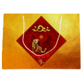 Chinees luck Luck Liger Year-groet LGB3 Groot Cadeauzakje (Voorkant)