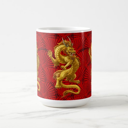 Chinees Lucky Gold Dragon Mok (Center)