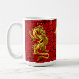 Chinees Lucky Gold Dragon Mok