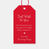 Chinees/Lunar Nieuwjaar CadeauLabel (Achterkant)