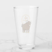 Chinees lunar nieuwjaar Ox stier boft geld Glas (Achterkant)