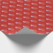 Chinees Lunar Nieuwjaar van het Varkensrood Lucky Cadeaupapier (Hoek)