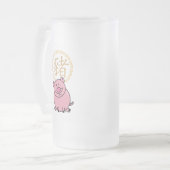 Chinees Lunar Nieuwjaar van het Varkensrood Lucky  Matglas Bierpul (Voorkant links)