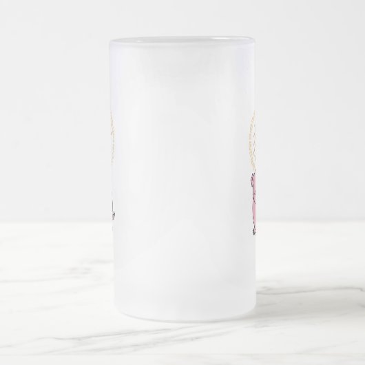 Chinees Lunar Nieuwjaar van het Varkensrood Lucky  Matglas Bierpul (Center)