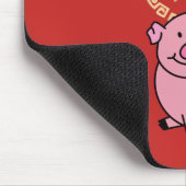 Chinees Lunar Nieuwjaar van het Varkensrood Lucky Muismat (Hoek)