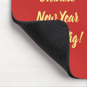 Chinees Lunar Nieuwjaar van het Varkensrood Lucky  Muismat (Hoek)