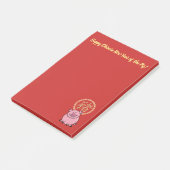 Chinees Lunar Nieuwjaar van het Varkensrood Lucky  Post-it® Notes (Schuin)