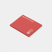 Chinees Lunar Nieuwjaar van het Varkensrood Lucky  Post-it® Notes (Schuin)